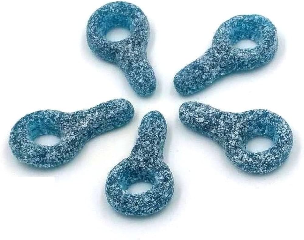 Tétine Citrique Bleue - Sucette acidulée framboise colore langue