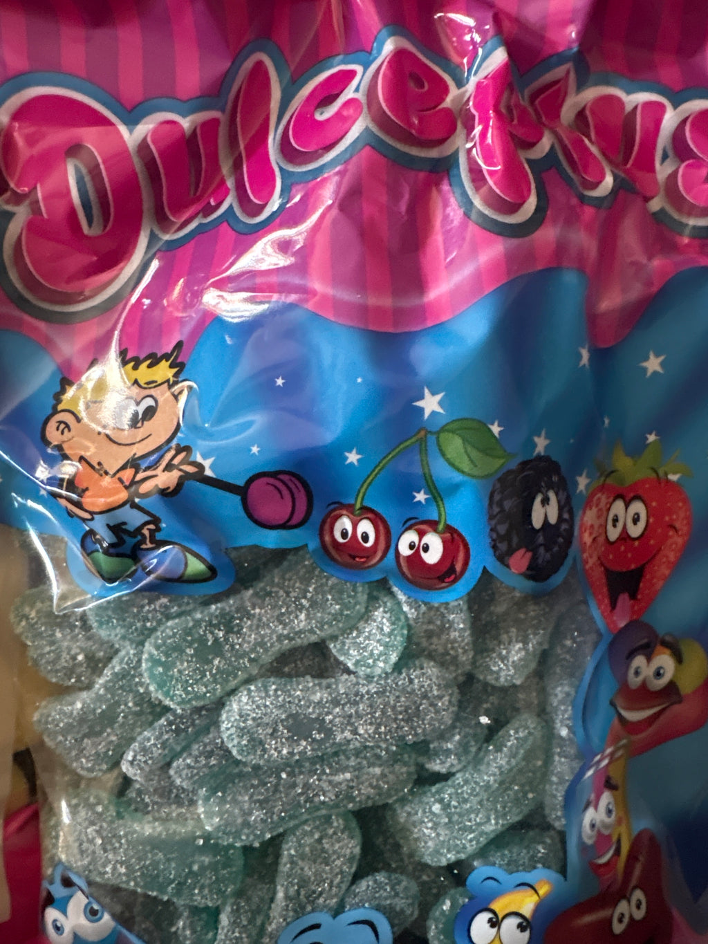 Langues bleues framboise sucrés- bonbons gélifié sucré 100g