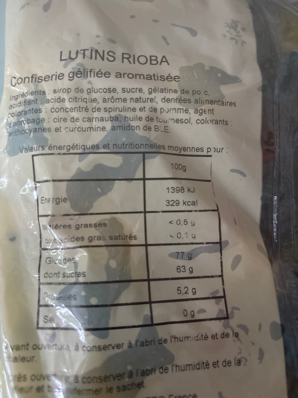 Lutins bonbons gélifiés – 100g