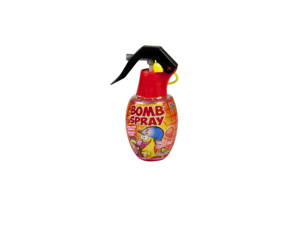 Bomb spray framboise - Spray bonbon liquide acidulé vendu à l’unité