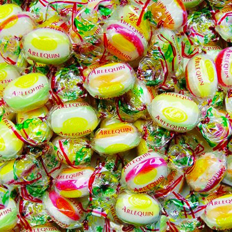 Arlequin Bonbon réglisse multicolore