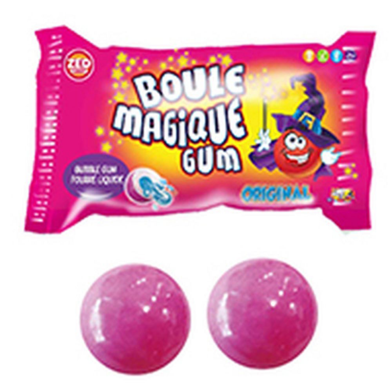 Boule magique gum original - Bonbon bubble gum vendu à l’unité