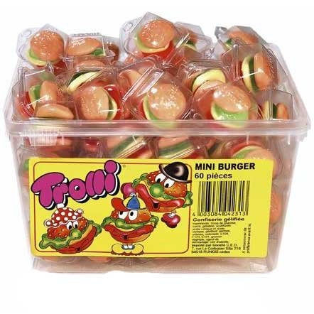 Minis burger Bonbon gélifié vendu à l’unité