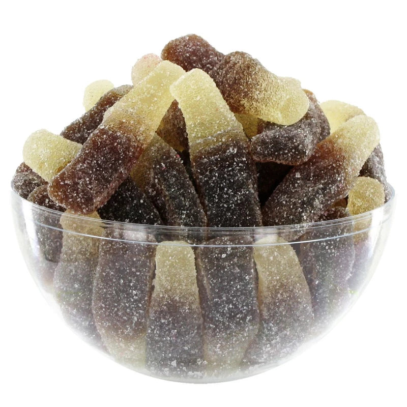 Bouteille cola acide Bonbon gélifié cola piquant 100g