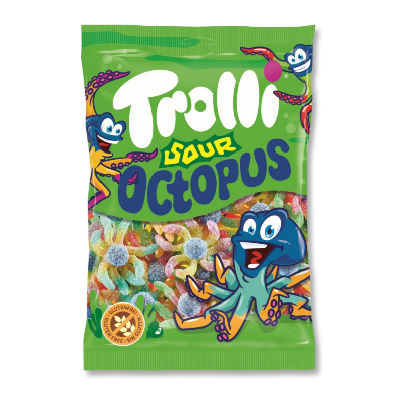 Octopus acide Trolli Pieuvre gélifiée acidulée 100g