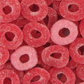 Anneau sucré fraise - bonbon gélifié