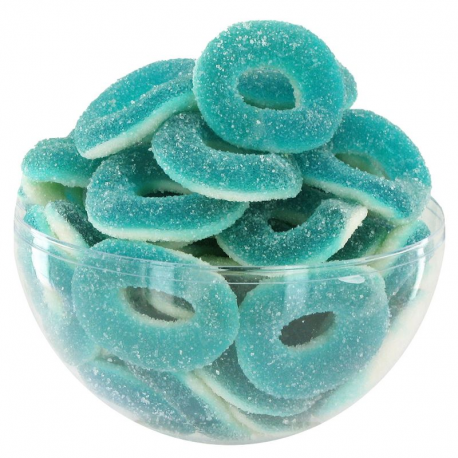 Anneau sucré framboise - bonbons gélifié sucré. 100g