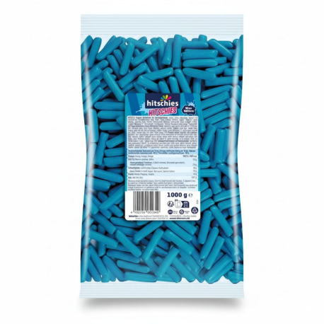 Hitschies bleu goût framboise - bonbon en forme de craie