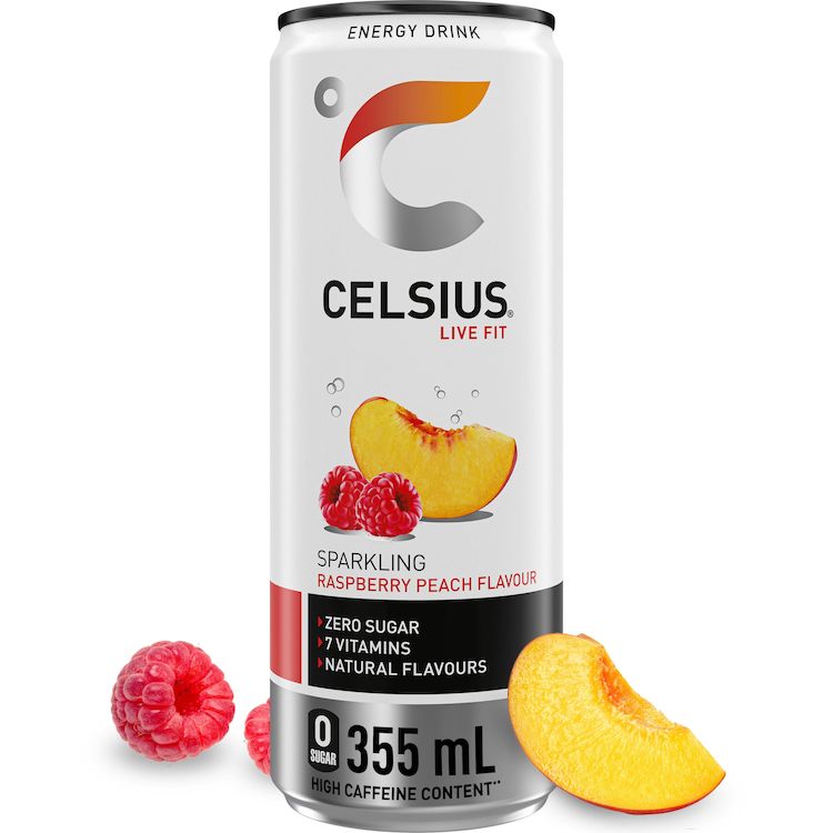 Celsius saveur framboise pêche
