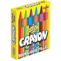 Crayon au bubble gum. Boîte de 6