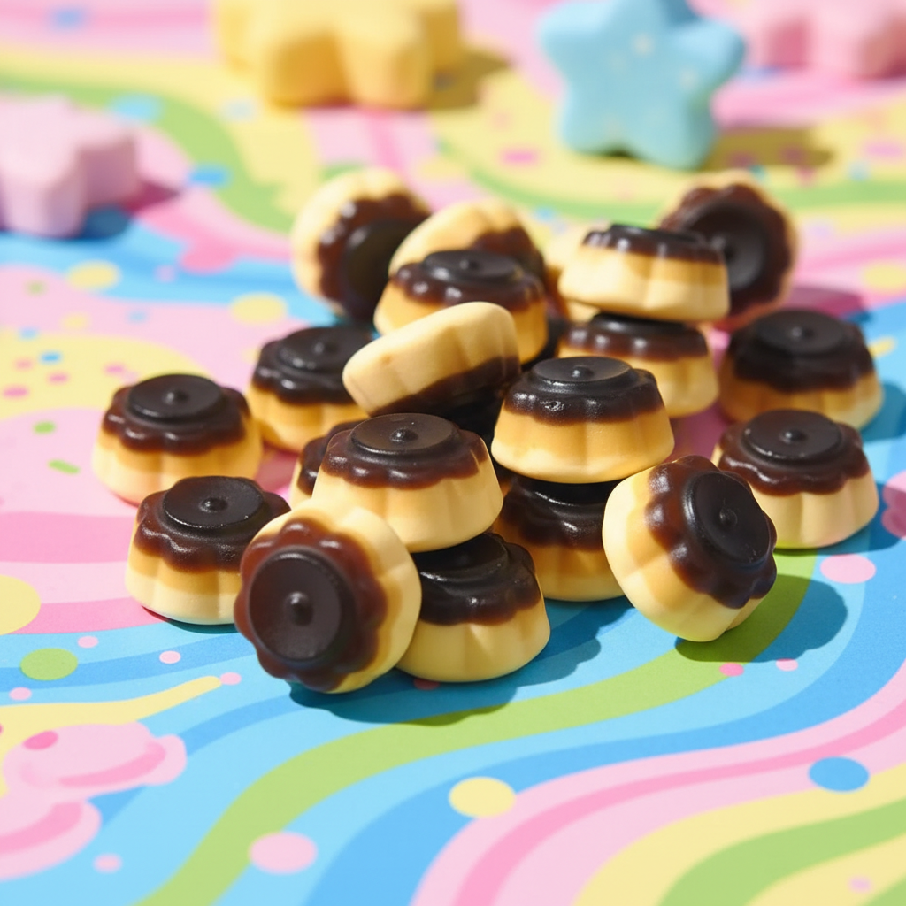 Mise en scène gourmande Flanbola Haribo